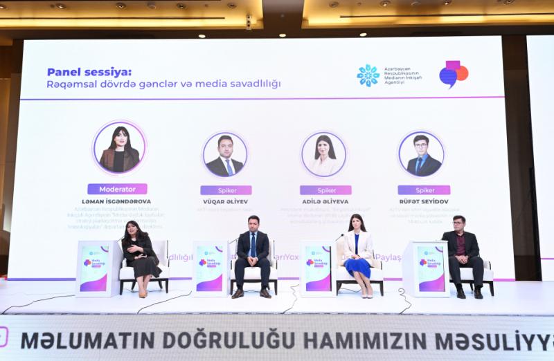 “Rəqəmsal dövrdə gənclər və media savadlılığı” adlı panel sessiya keçirilib