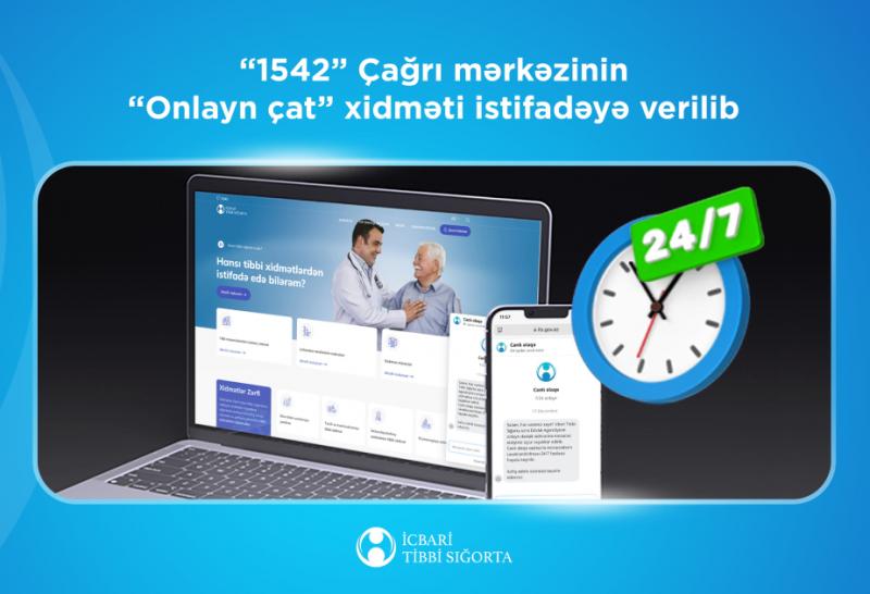 “1542” Çağrı mərkəzinin “Onlayn çat” xidməti istifadəyə verilib