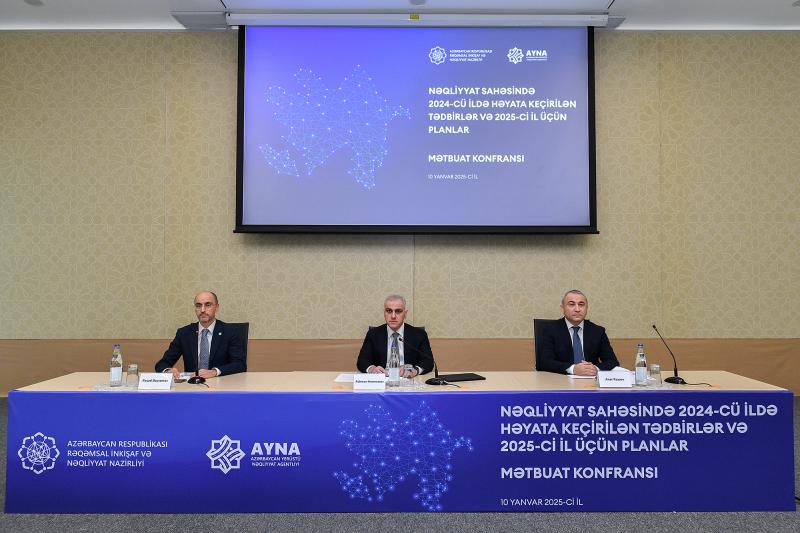 Nəqliyyat sahəsinə həsr olunmuş mətbuat konfransı keçirilib