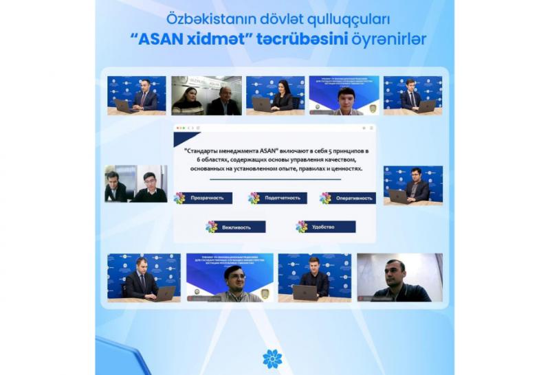 Özbəkistanın dövlət qulluqçuları “ASAN xidmət”in təcrübəsini öyrənirlər