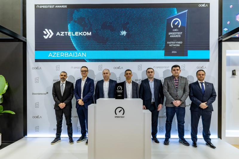“Aztelekom” “Ən Sürətli Sabit Şəbəkə” mükafatına layiq görülüb