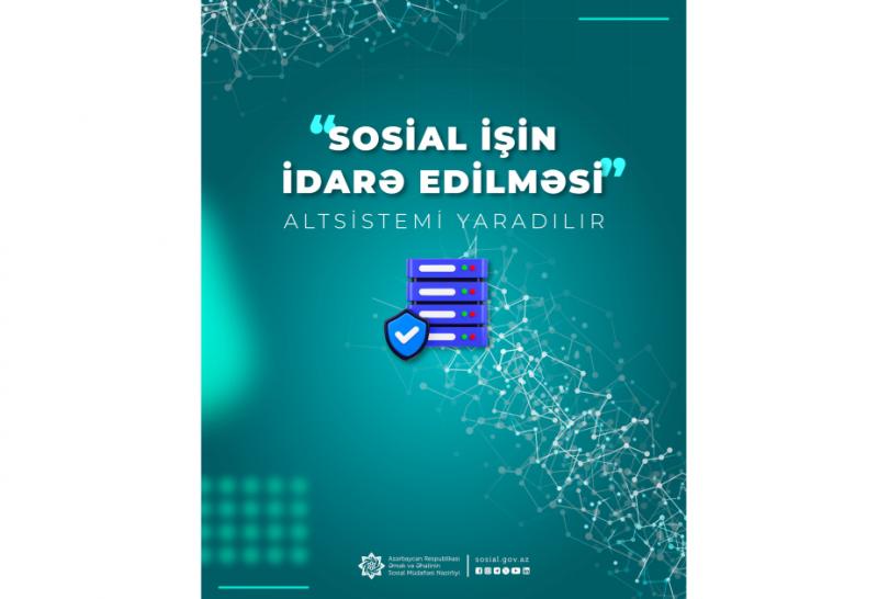 “Sosial işin idarə edilməsi” altsistemi yaradılır