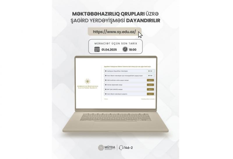 Məktəbəhazırlıq qrupları üzrə şagird yerdəyişməsi dayandırılır