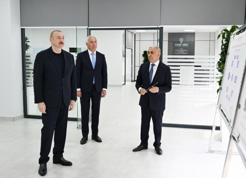Prezident Laçın Elektrik Şəbəkəsi Rəqəmsal İdarəetmə Mərkəzinin açılışında iştirak edib