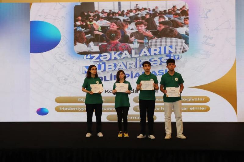 “Zəkaların mübarizəsi” olimpiadasının mükafatlandırılması keçirilib