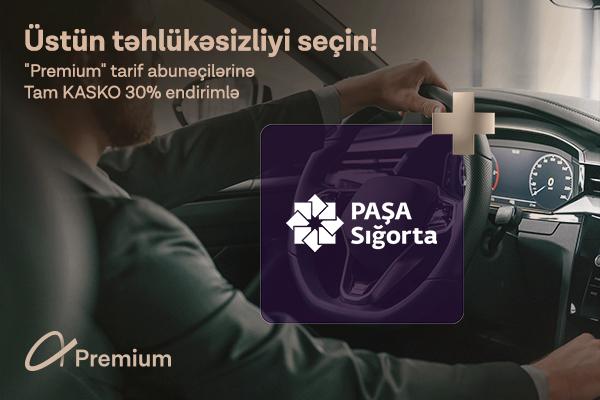 Azercell “Premium” abunəçilərinə PAŞA Sığortadan 30 faizlik endirim!