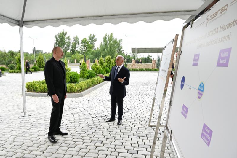 Preziden SCADA İdarəetmə Mərkəzinin açılışında iştirak edib 