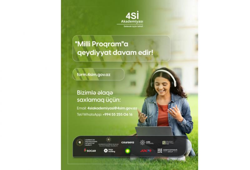 “Milli Proqram”a qeydiyyat davam edir