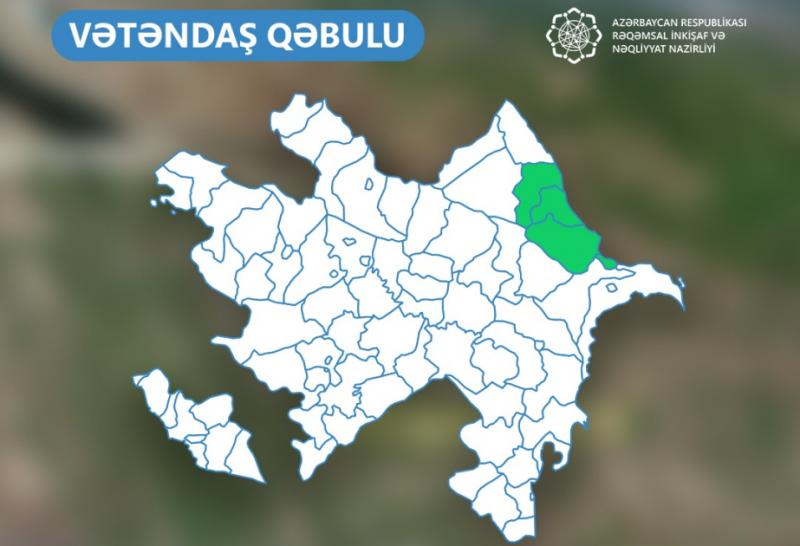 Rəşad Nəbiyev Şabranda vətəndaşları qəbul edəcək