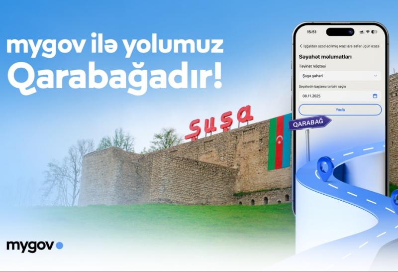 Qarabağa səfər üçün icazələr “mygov” üzərindən veriləcək