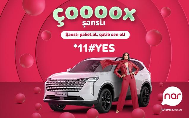 “Nar” lotereyasında həyəcan artır – 10-cu avtomobil səni gözləyir