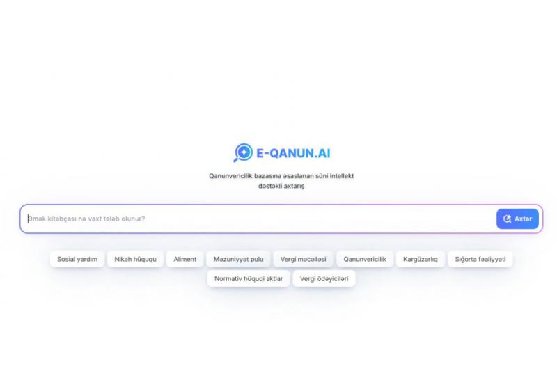 “E-qanun.ai”nin mobil tətbiq versiyasının istifadəyə veriləcək