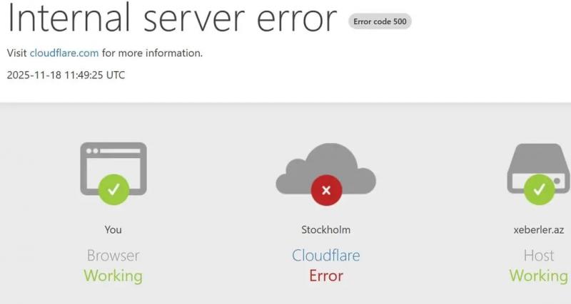 Cloudflare çöküb – bir çox saytlar və Azərbaycan resursları açılmır