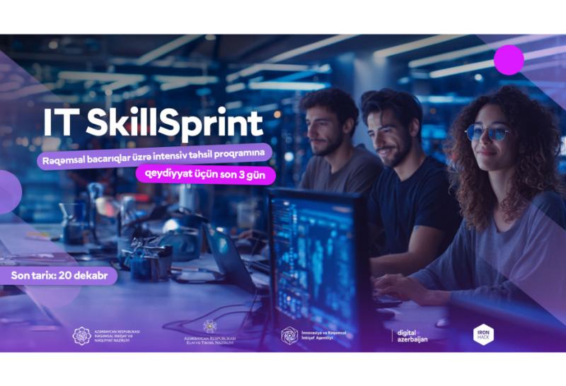 “IT SkillSprint”in qeydiyyatına son 3 gün qalıb