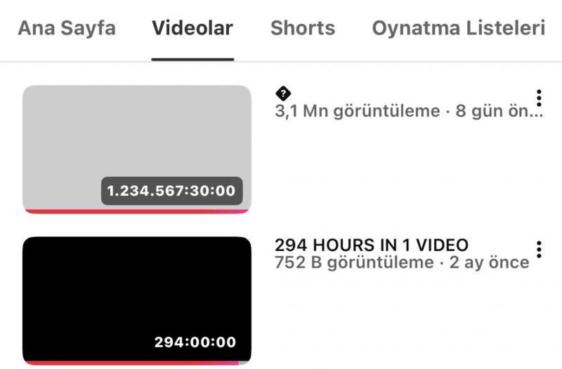 Youtube tarixinin ən uzunmüddətli videosu yüklənib