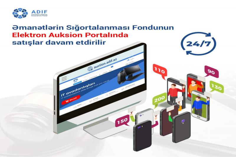 Elektron Auksion Portalında satışlar davam etdirilir