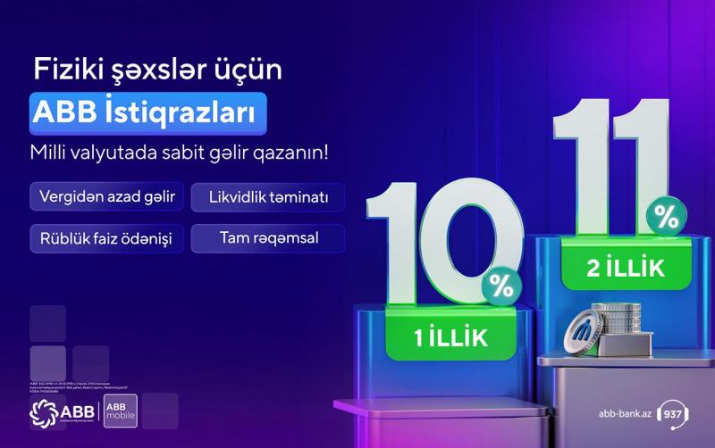 ABB-dən fiziki şəxslər üçün yeni məhsul - ABB istiqrazları