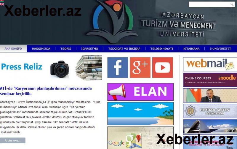 Universitetin yeni rəsmi saytı fəaliyyətə başlayır - FOTO