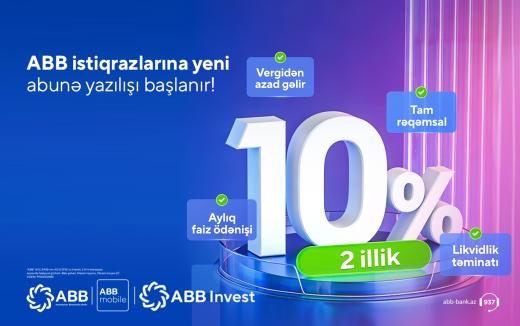 ABB istiqraz emissiyasının növbəti mərhələsinə  start verir!