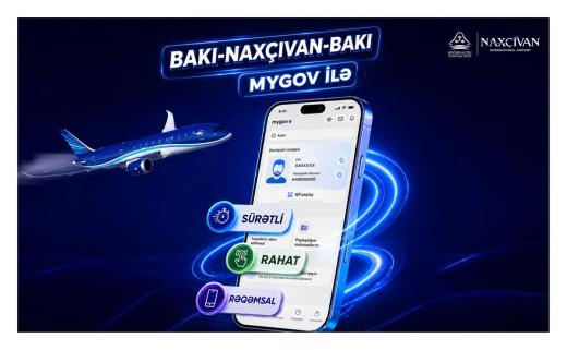Bakı–Naxçıvan aviareyslərində "mygov"la qeydiyyata başlanılıb