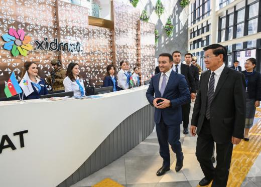 Laos Prezidenti “ASAN xidmət” mərkəzinin fəaliyyəti ilə tanış olub