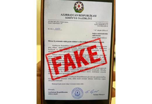 Media və Yayım Şurası və Səhiyyə Nazirliyi birgə açıqlama yayıb