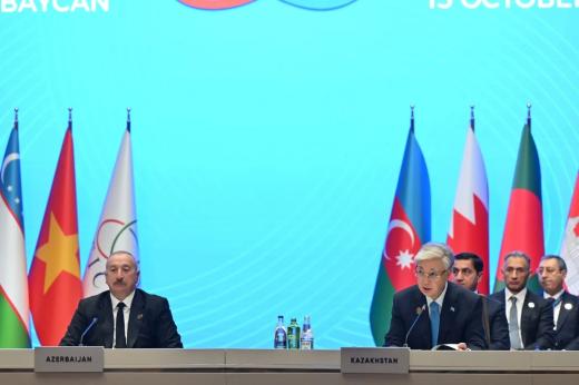 Tokayev: "Transxəzər rabitə xəttinin istifadəyə verilməsi mühüm mərhələdir"