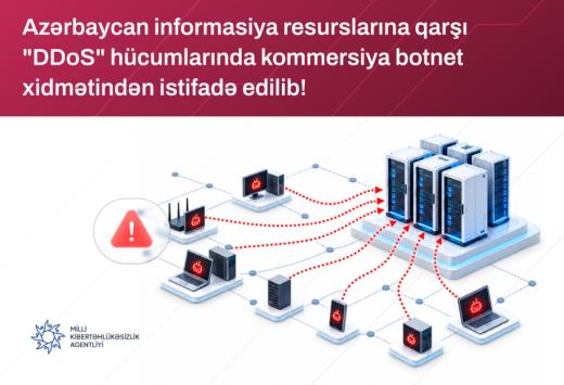 İnformasiya resurslarına qarşı DDoS hücumlarında kommersiya xidmətindən istifadə edilib